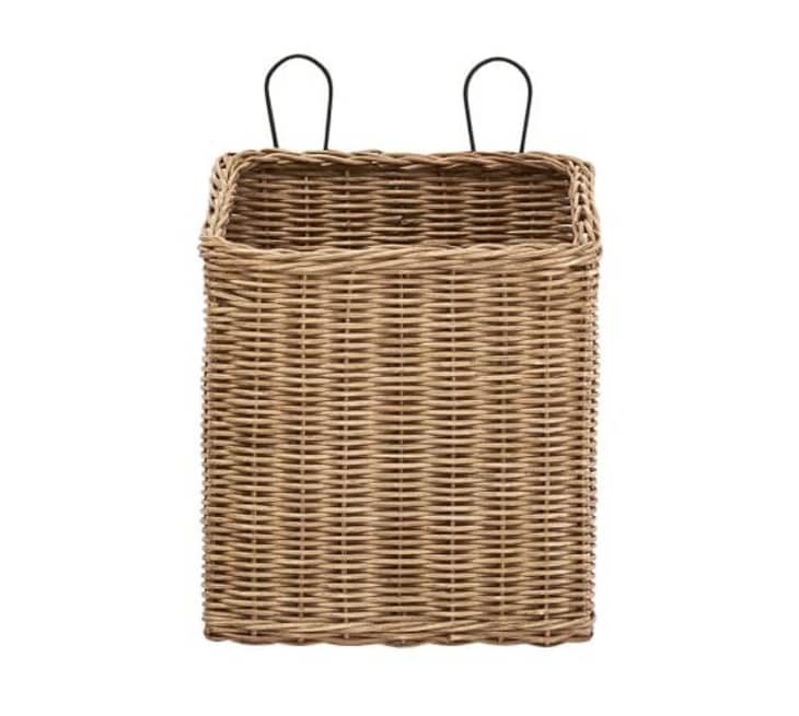 Hanging Wicker and Rattan Basket Planters Apartment Therapy